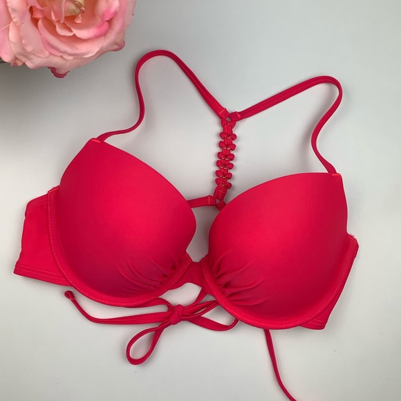 aerie Other - NWOT Aerie Pink Razorback Padded Bikini Top 36C